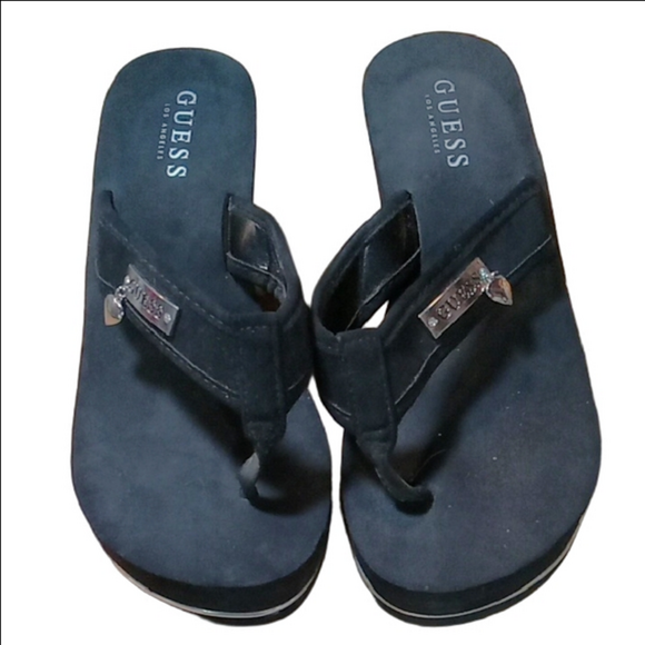 Guess Shoes - ( Shoe Sale 3/$5.00) GUESS Black Platform Sandals